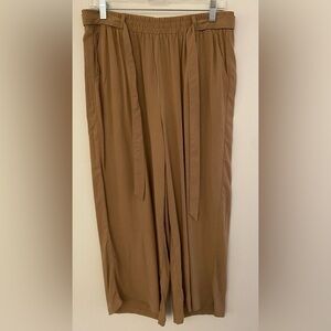 Soya Concept Bronze Tie Belt Cropped Pants Women's Sz Large​